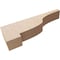 Ekena Millwork 3"W x 18"D x 6"H Thin Newport Rough Cedar Woodgrain TimberThane Corbel, Primed Tan CORUR03X18X06NEWRCPR - alternate 5